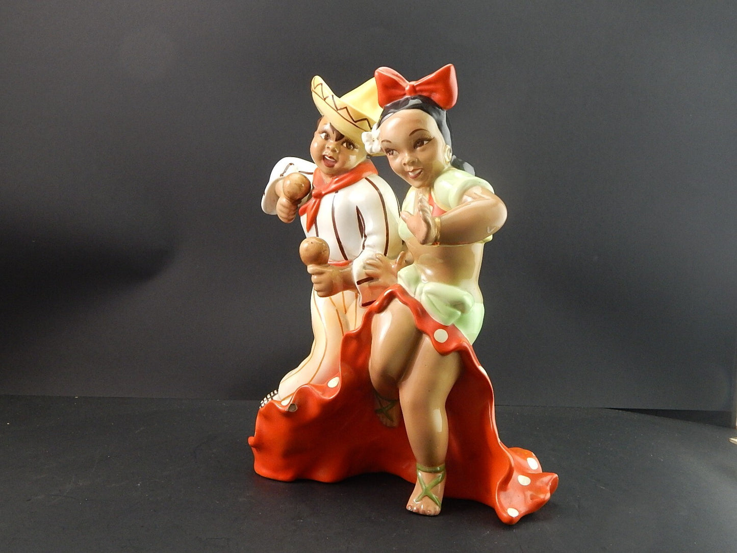 ANTICA RARA SCULTURA ARS PULCHRA TORINO MADE IN ITALY CERAMICA ANNI 40