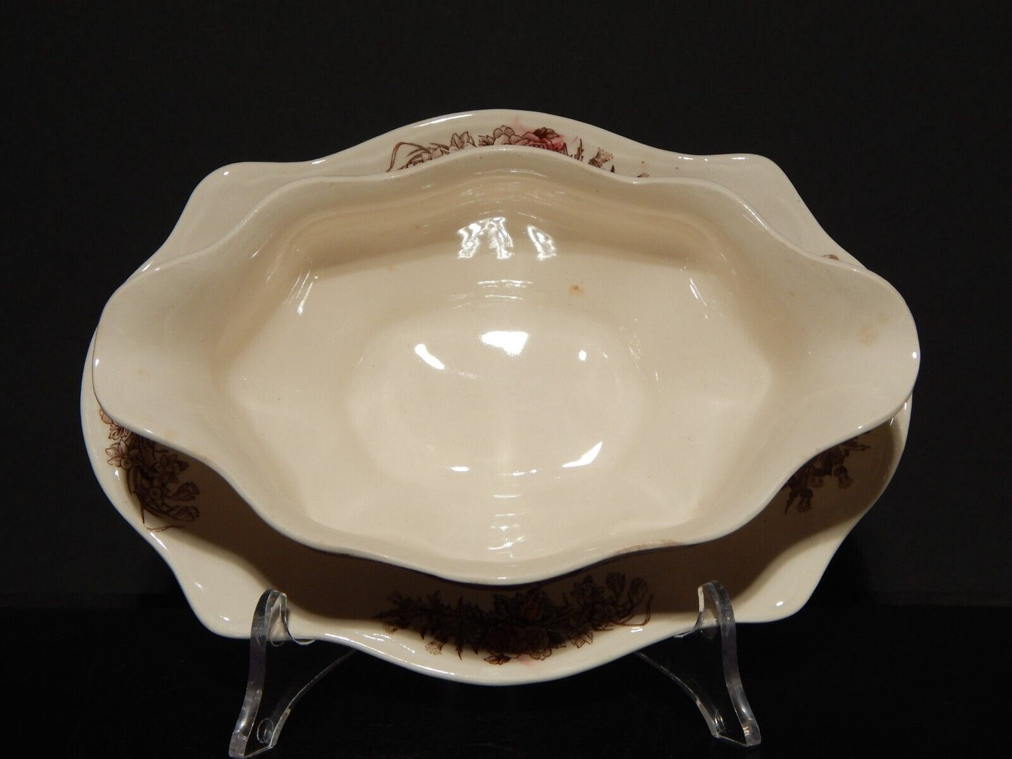 ANTICA SALSIERA PORCELLANA JOHNSON BROS ROYAL HOMES OF BRITAIN YORK COTTAGE