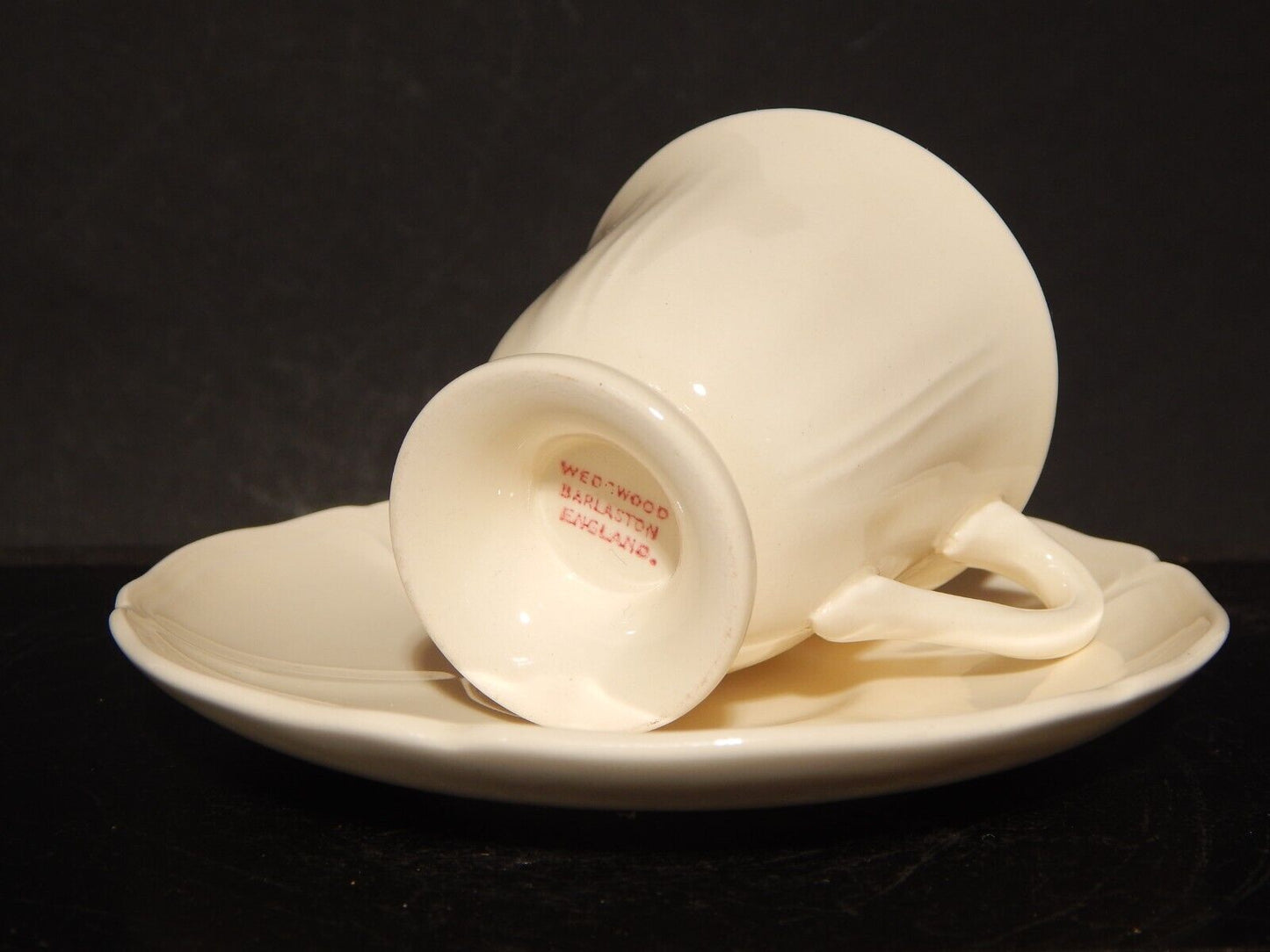 VINTAGE CERAMICA WEDGWOOD ETRURIA BARLASTON QUEENS SHAPE SET 6 DEMI TAZZE