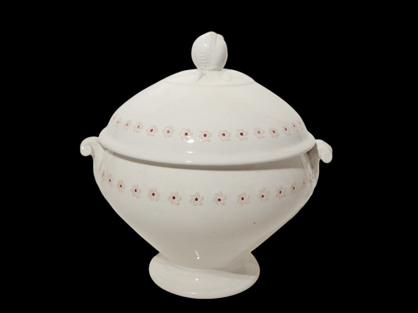 ANTICA ZUPPIERA CENTROTAVOLA SOCIETA' CERAMICA ITALIANA LAVENO FINE 1800