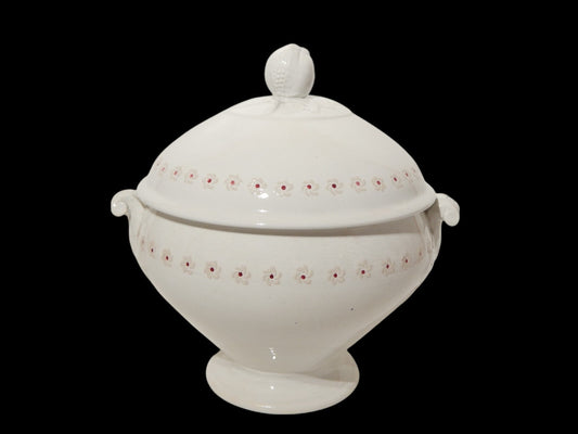 ANTICA ZUPPIERA CENTROTAVOLA SOCIETA' CERAMICA ITALIANA LAVENO FINE 1800