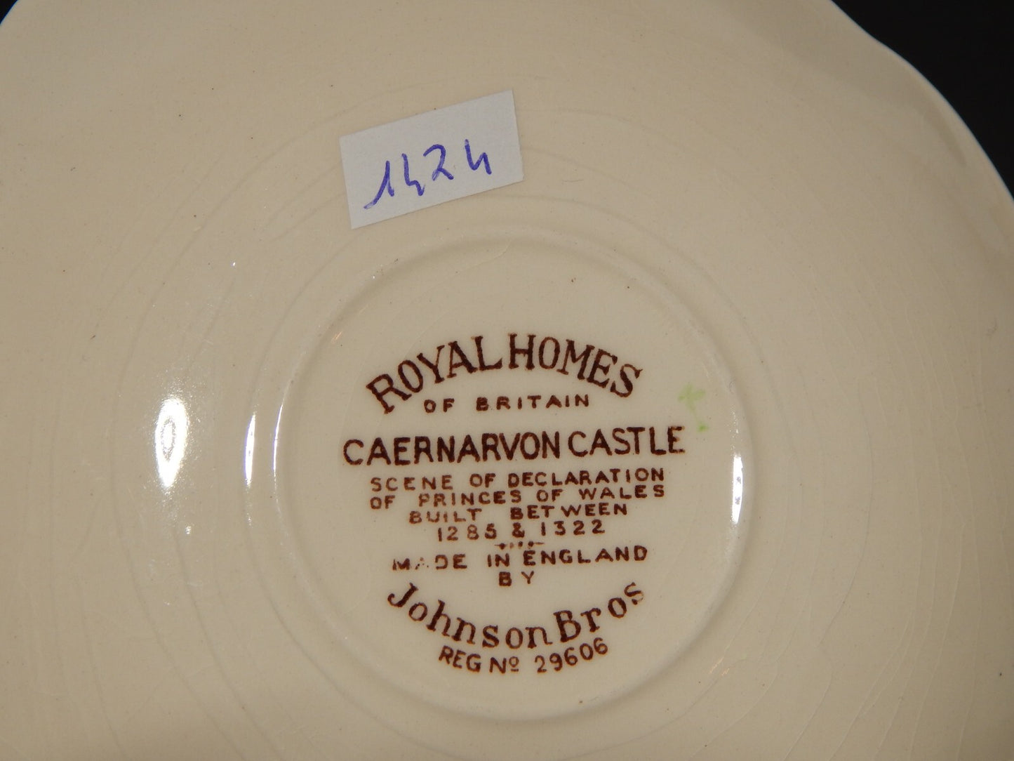 ANTICA TAZZA TE' PORCELLANA JOHNSON BROS ROYAL HOMES OF BRITAIN CAERNARVON #