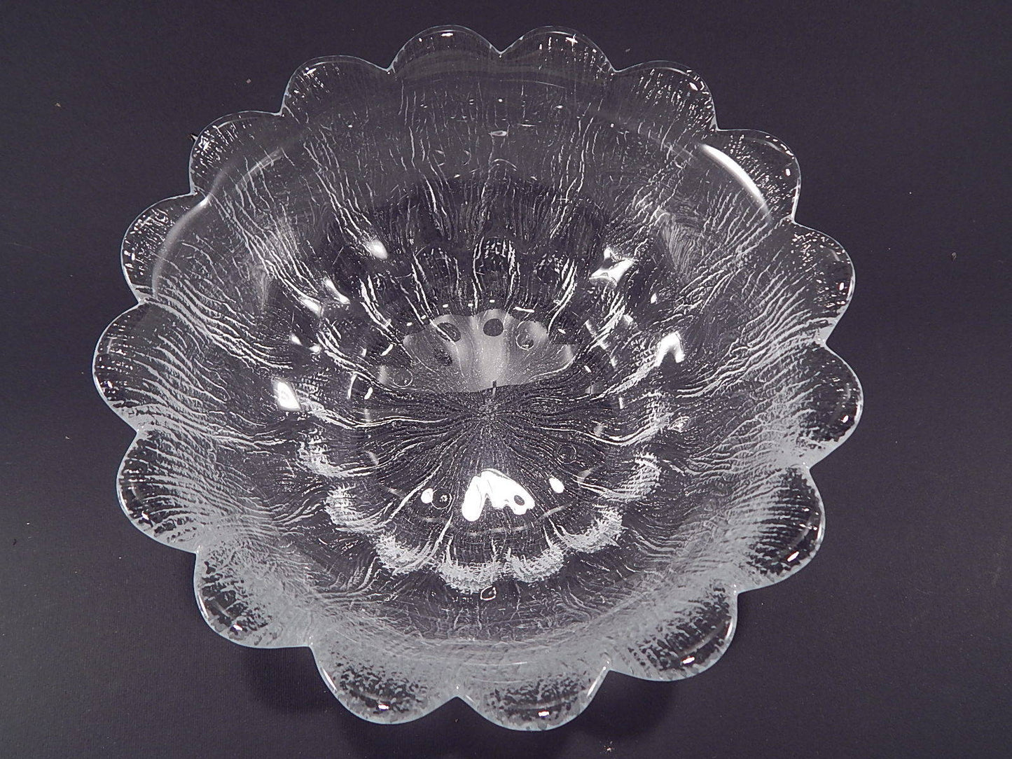 HOLMEGAARD FRUTTIERA CENTROTAVOLA CRISTALLO SIDSE WERNER ART CRYSTAL GLASS BOWL