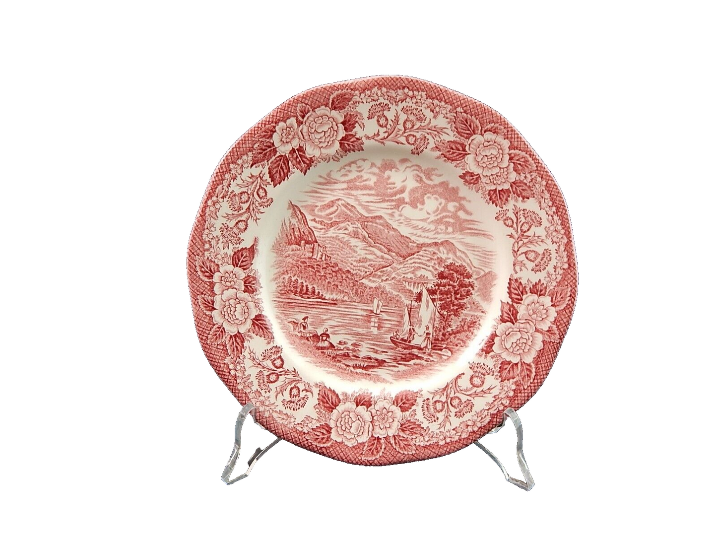 VINTAGE ENOCH WEDGWOOD LOCHS OF SCOTLAND RARO PIATTO DOLCE LOCH KATRINE