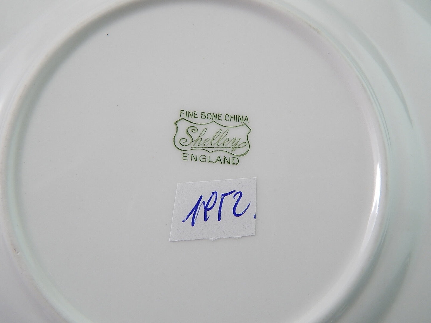 ANTICA PORCELLANA BIANCA SERVIZIO 6 PIATTI DOLCE FINE BONE CHINA SHELLEY ENGLAND