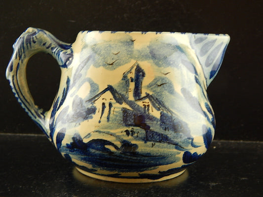 ANTICA LATTIERA BRICCO CERAMICA ALBISOLA HANDMADE MADE ITALY DIPINTA A MANO