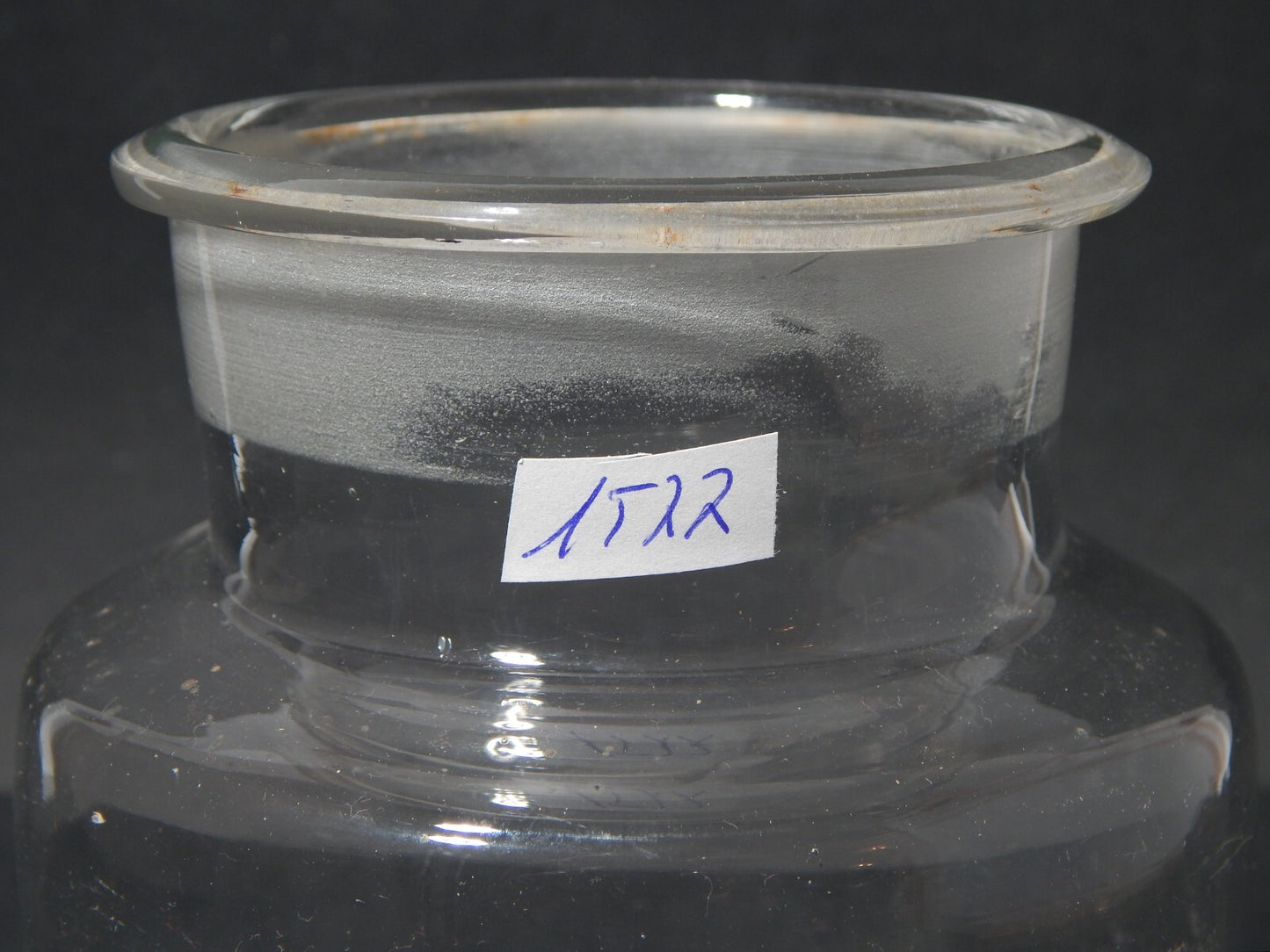 ANTICO VASO ALBARELLO VETRO SOFFIATO ALTARE (SV) FARMACIA DROGHERIA 1577