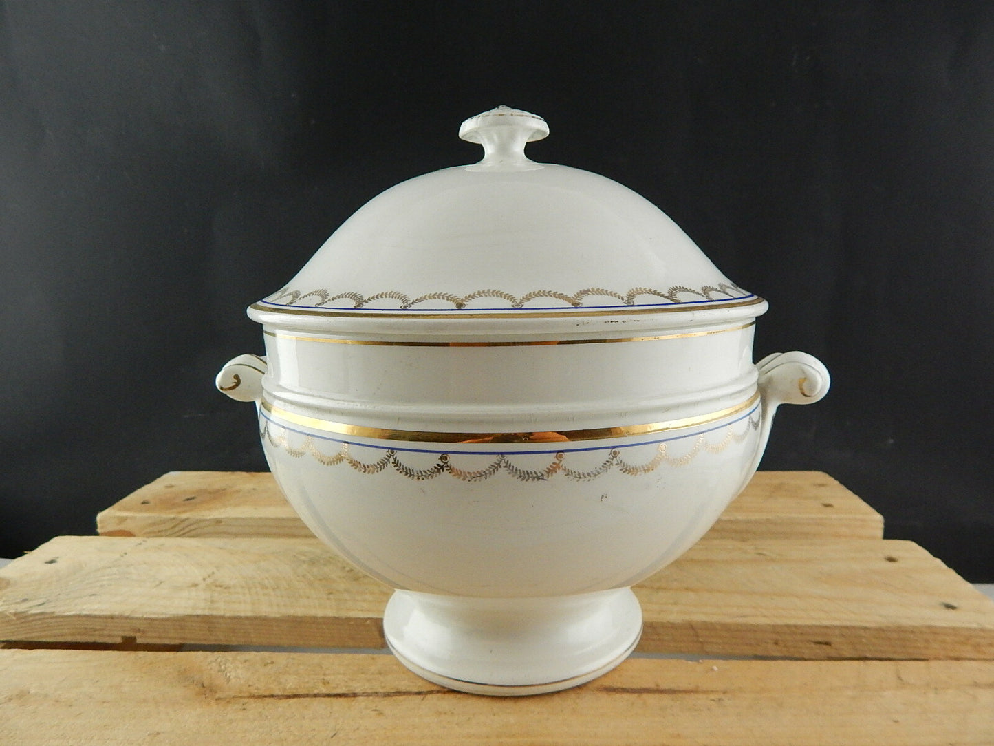 ANTICA AUTENTICA ZUPPIERA CENTROTAVOLA MODELLO IMPERO CERAMICA RICHARD MILANO