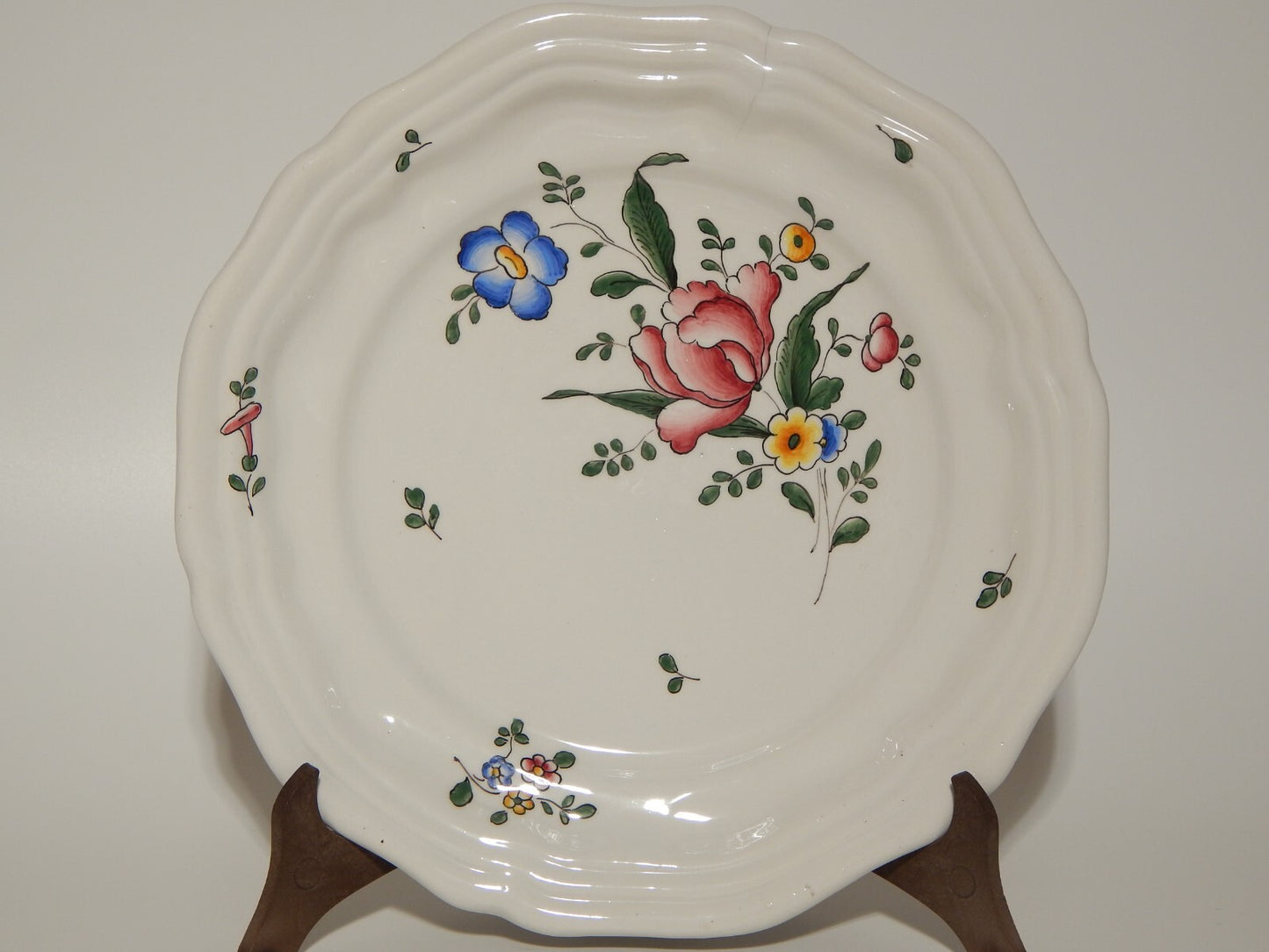 ANTICO RARO PIATTO MAIOLICA CERAMICA LODIGIANA VECCHIA LODI DIPINTO X59