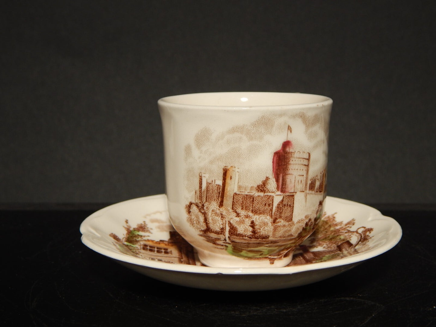 ANTICA TAZZINA CAFFE' PORCELLANA JOHNSON BROS ROYAL HOMES OF BRITAIN HADDON HALL