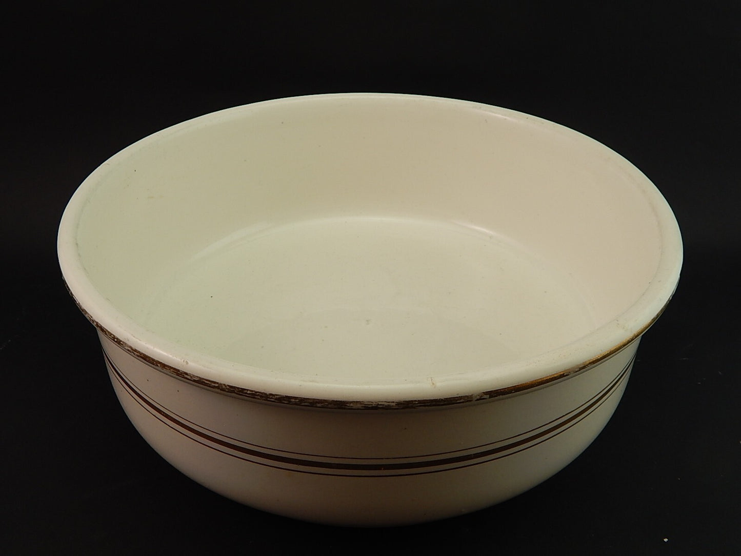 ANTICO SET BAGNO ART DECO CATINO E BROCCA CERAMICA CON PROFILI ORO ZECCHINO