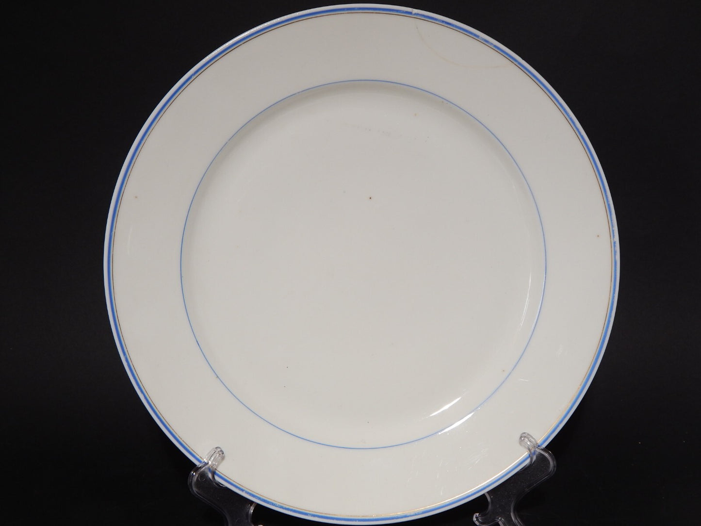 ANTICO VASSOIO PIATTO PORTATA IMPERO PORCELLANA GINORI DOCCIA XIX SECOLO difetto