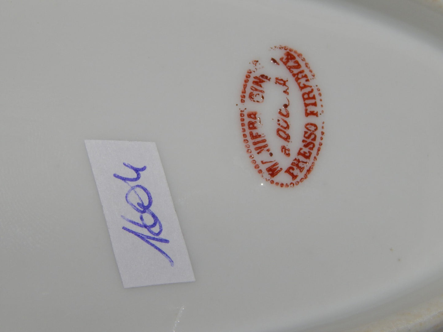 ANTICA RAVIERA VASSOIO IMPERO PORCELLANA GINORI DOCCIA XIX SECOLO