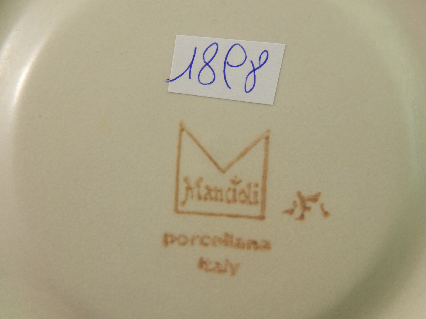 VINTAGE PORCELLANA MANCIOLI COLLEZIONE TUSCIA TAZZA DA BRODO #1898