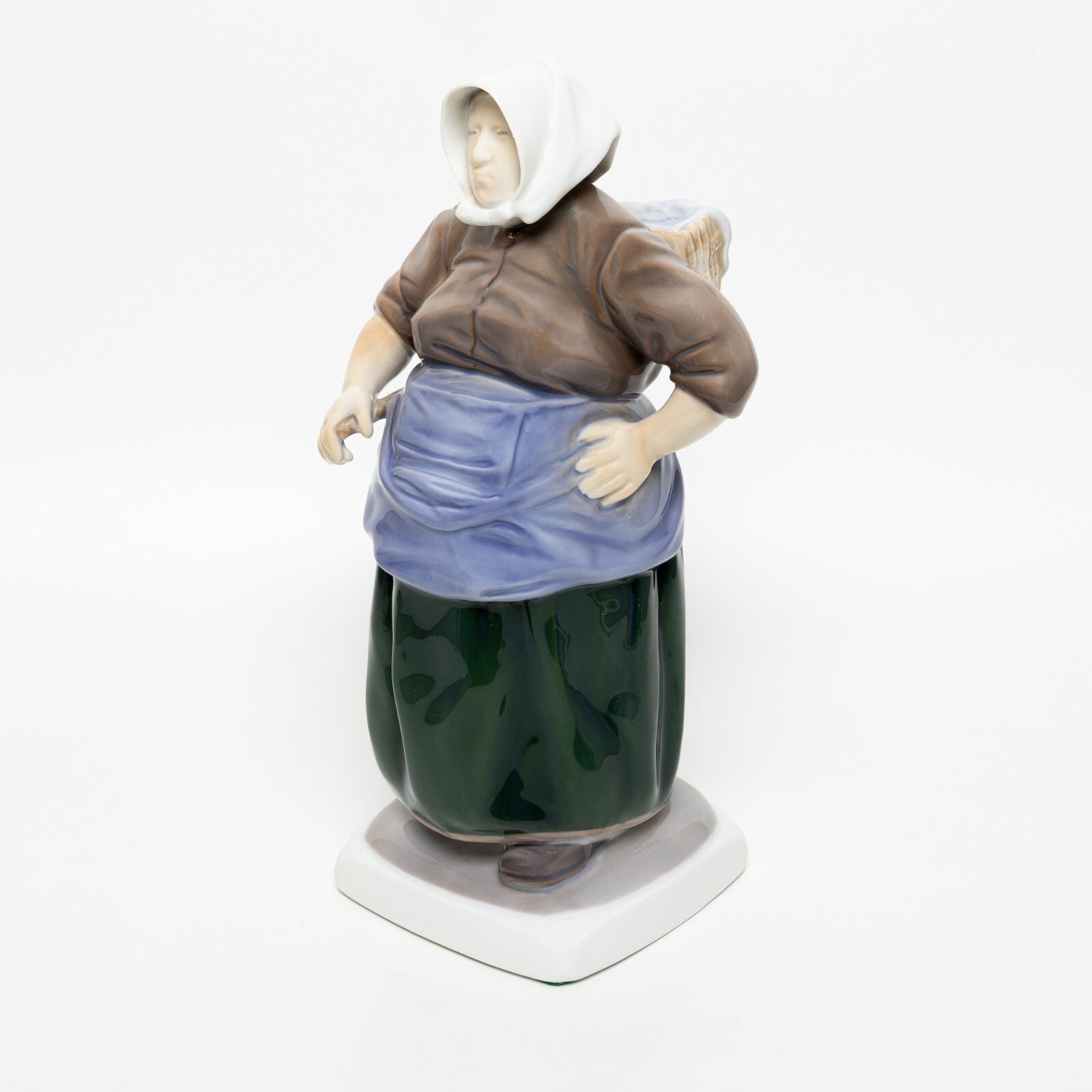 STATUINA PORCELLANA ROYAL COPENHAGEN BING&GRONDAHL "Moglie del Pescatore" 28x12