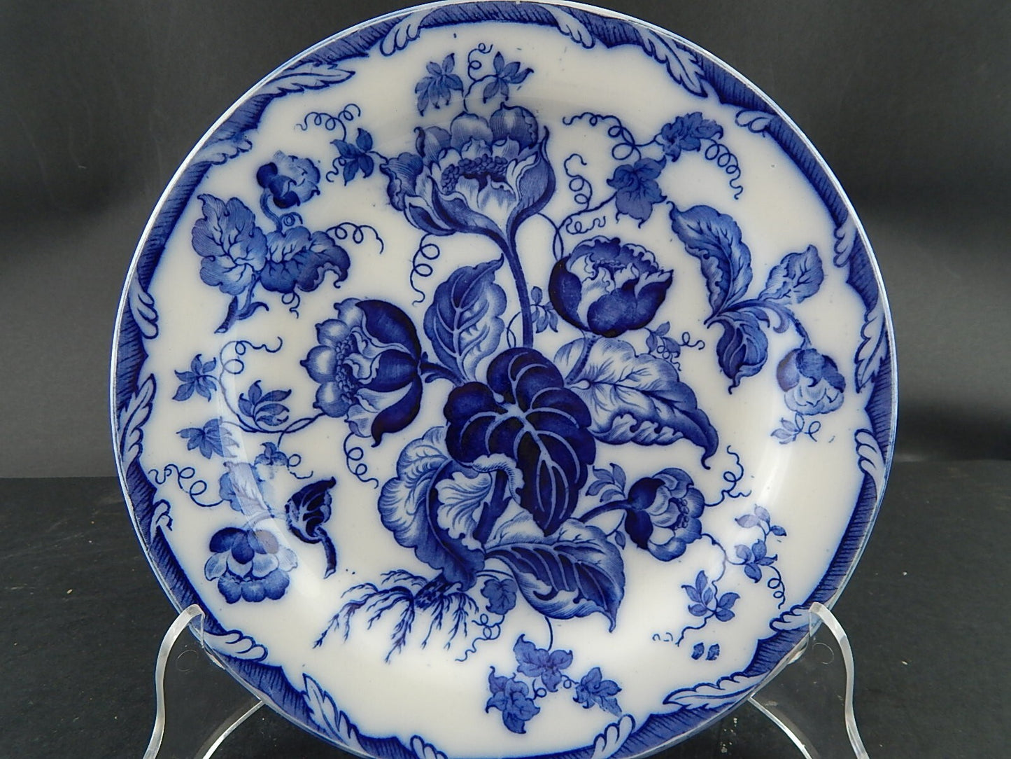 ANTICO RARO PIATTO PORCELLANA WEDGWOOD WATER NYMPH DIPINTO MANO FINE '800 A708