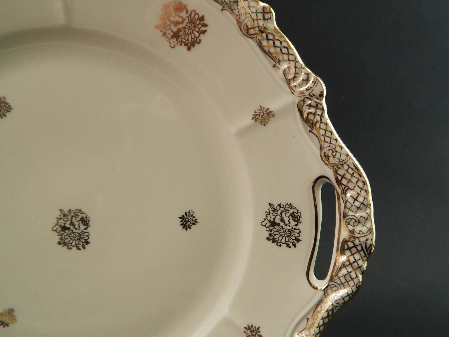 ANTICO SERVIZIO DESSERT 7 PIATTI PORCELLANA VOHENSTRAUSS BAVARIA SELTMANN