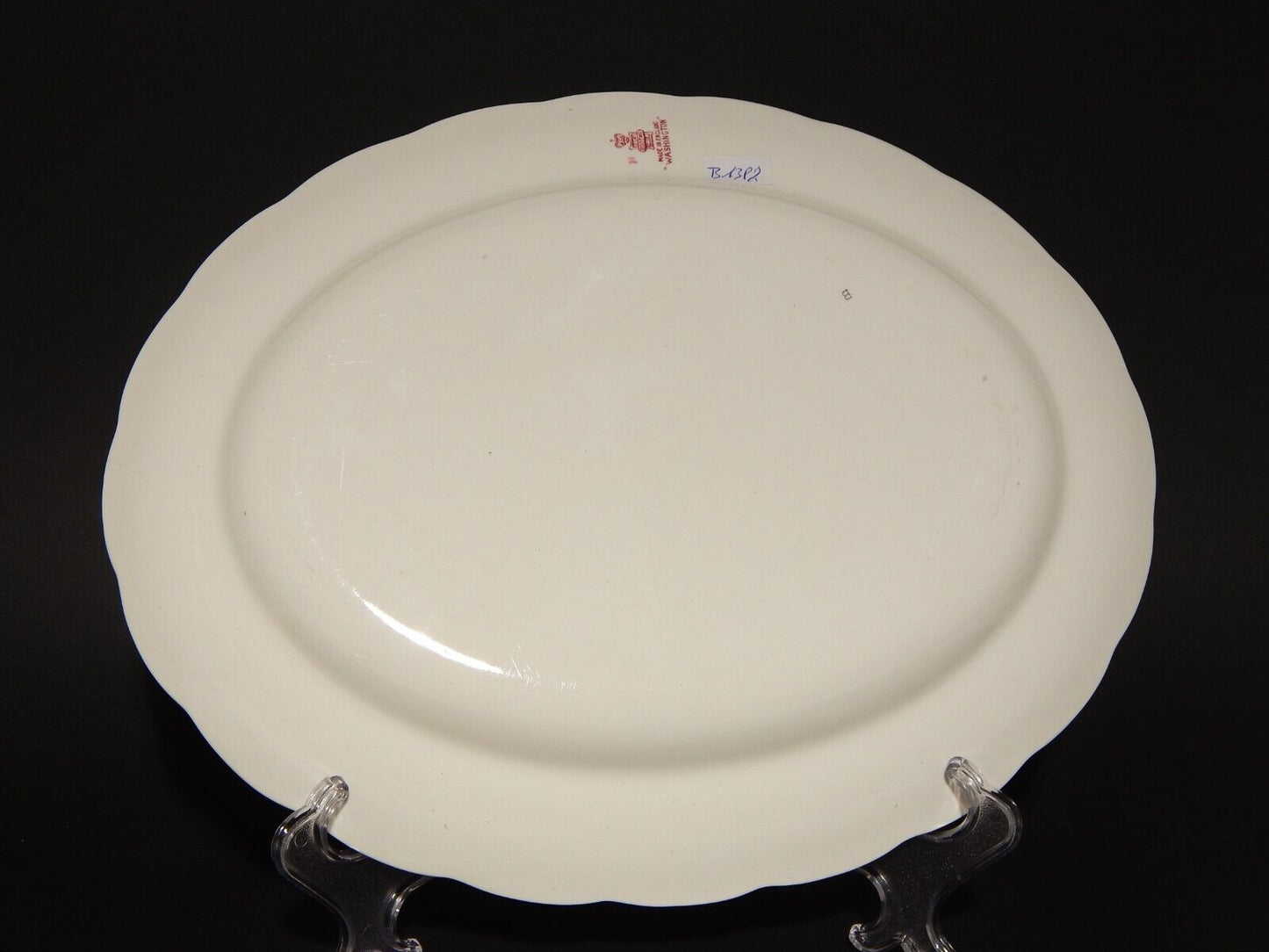 ANTICO VASSOIO OVALE PIATTO PORTATA BOOTHS WASHINGTON SEMI-PORCELLANA INGLESE