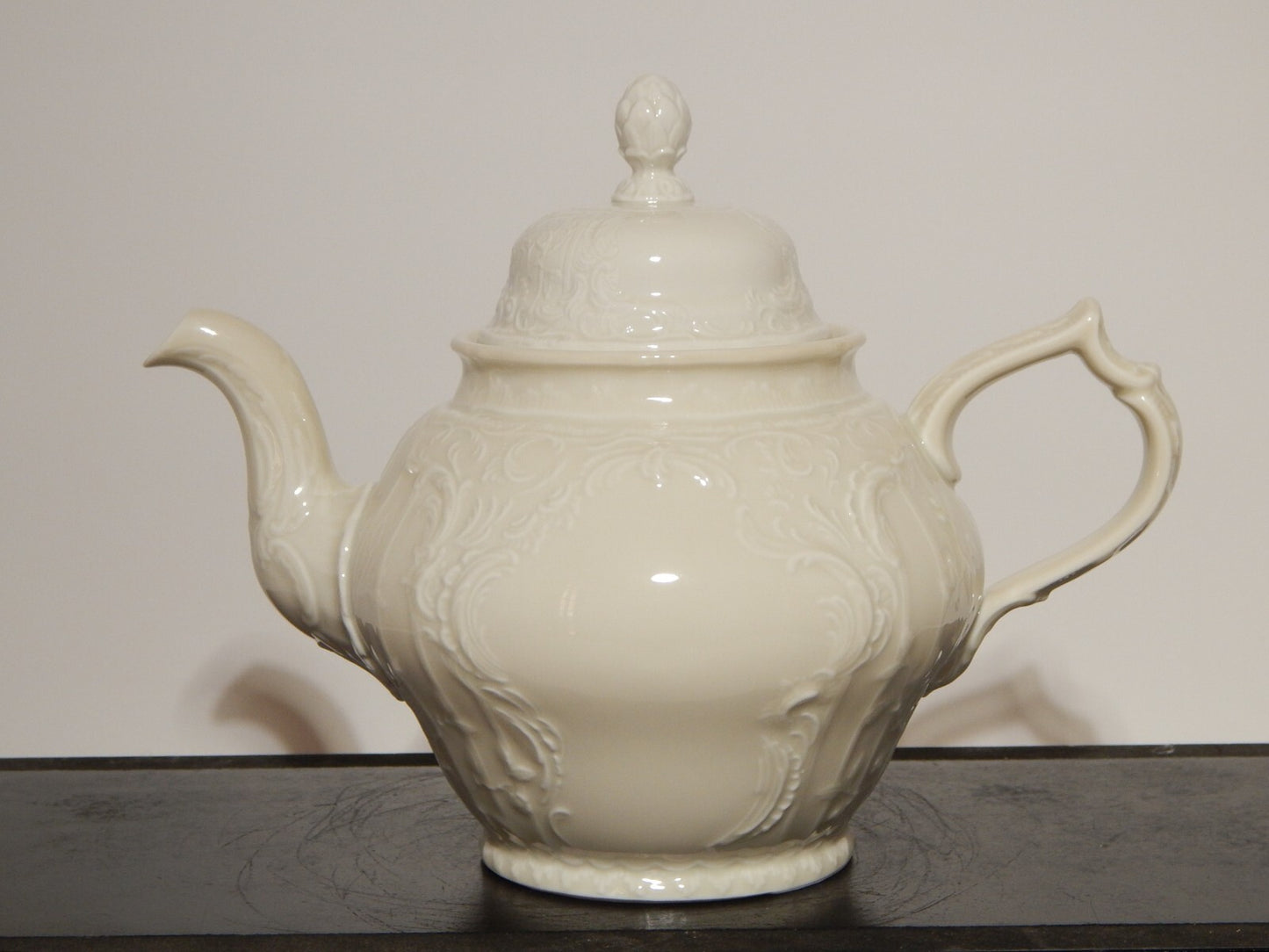 VINTAGE STILE ROCAILLE ELEGANTE GRANDE TEIERA SANS SOUCI PORCELLANA ROSENTHAL