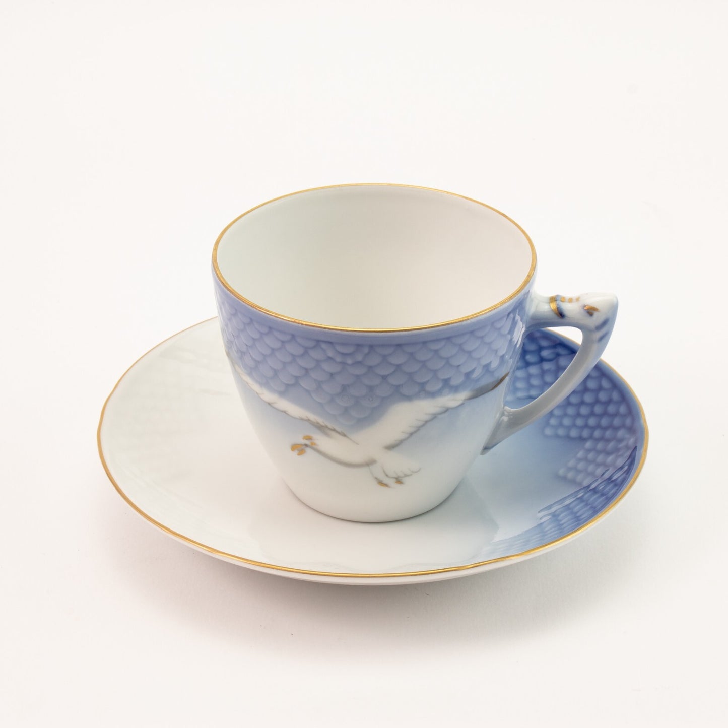 TAZZA CAFFE' PORCELLANA ORO ZECCHINO GABBIANI ROYAL COPENHAGEN BING&GRONDAHL SN