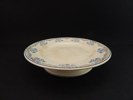 ANTICA ART DECO ALZATA CENTROTAVOLA LIBERTY CERAMICA LONGWY DEL 1934