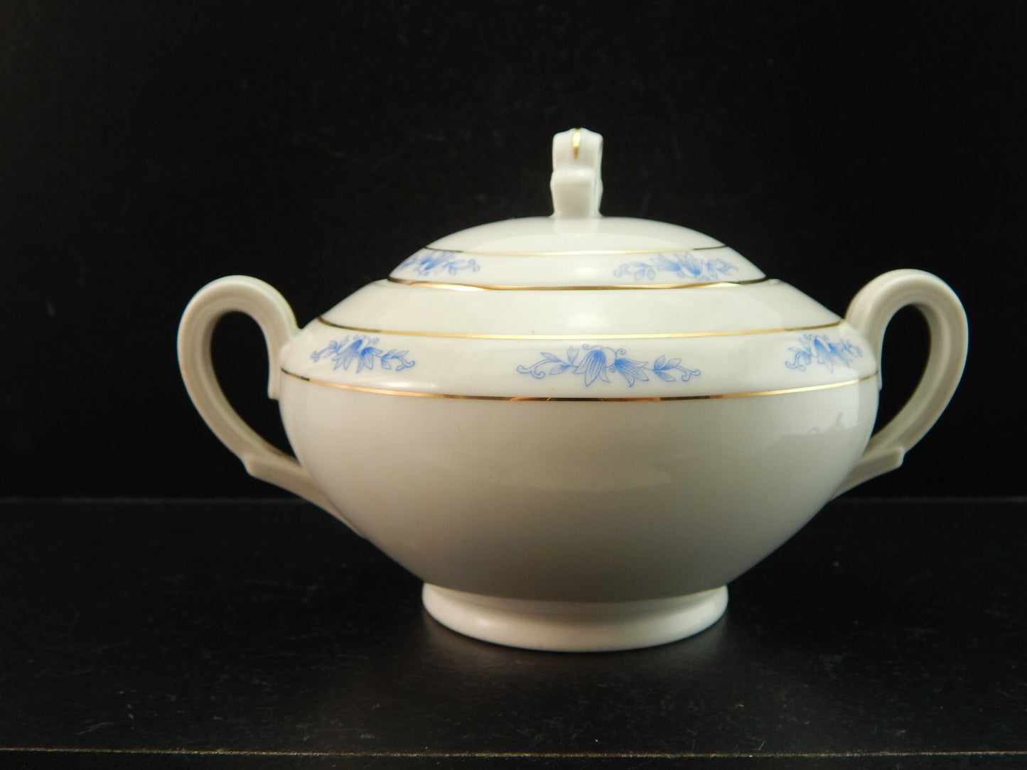 ANTICO 1945 ART DECO PREZIOSO SERVIZIO CAFFE' PORCELLANA H & C CHODAU BOHEMIA