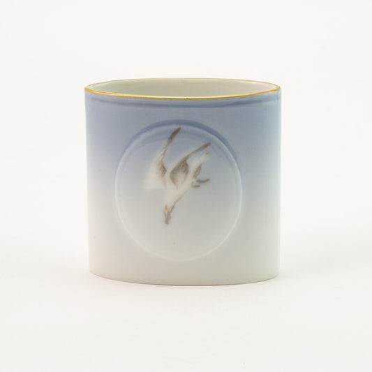 PORTA STUZZICADENTI PORCELLANA E ORO ZECCHINO GABBIANI BING&GRONDAHL 1714-240