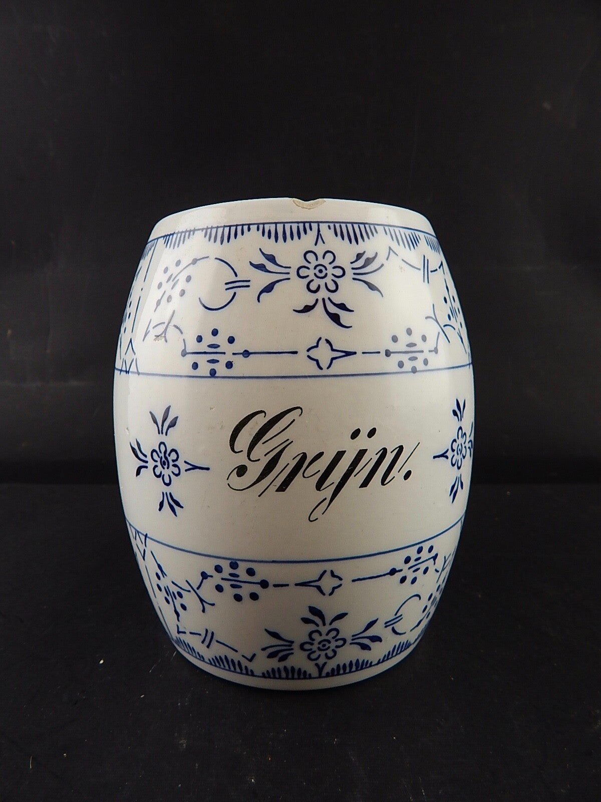 ANTICO RARO ART DECO BARATTOLO PORCELLANA THEODOR PAETSCH FRANCOFORTE