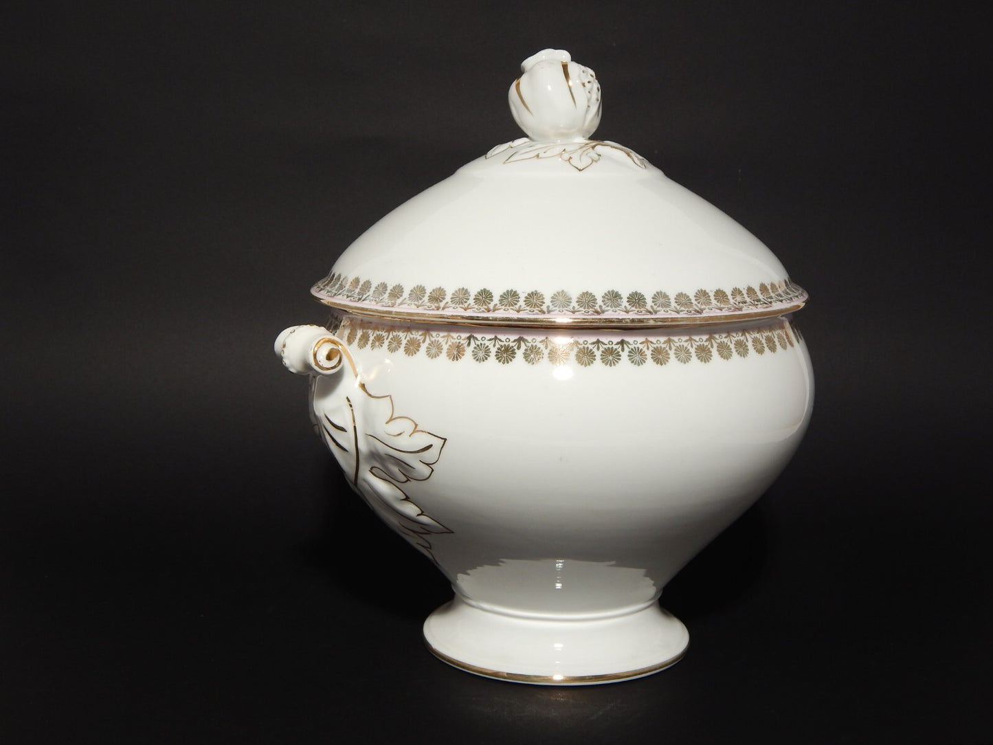 ANTICA RARA ZUPPIERA CENTROTAVOLA PORCELLANA GINORI LIBERTY DIFETTO