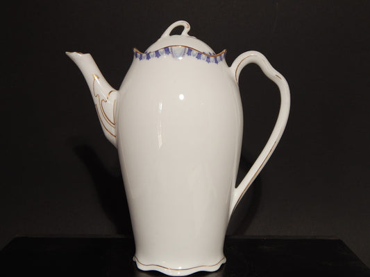 ANTICA LIBERTY DEL 1910 CAFFETTIERA PORCELLANA J.Z.& CO PRE-ROSENTHAL