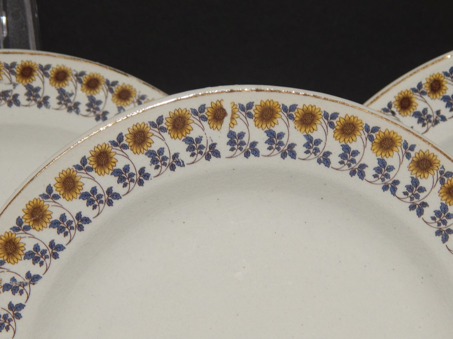 ANTICO RARO SERVIZIO TAVOLA 18 PIATTI S.C.I. CERAMICA ITALIANA LAVENO GIRASOLI