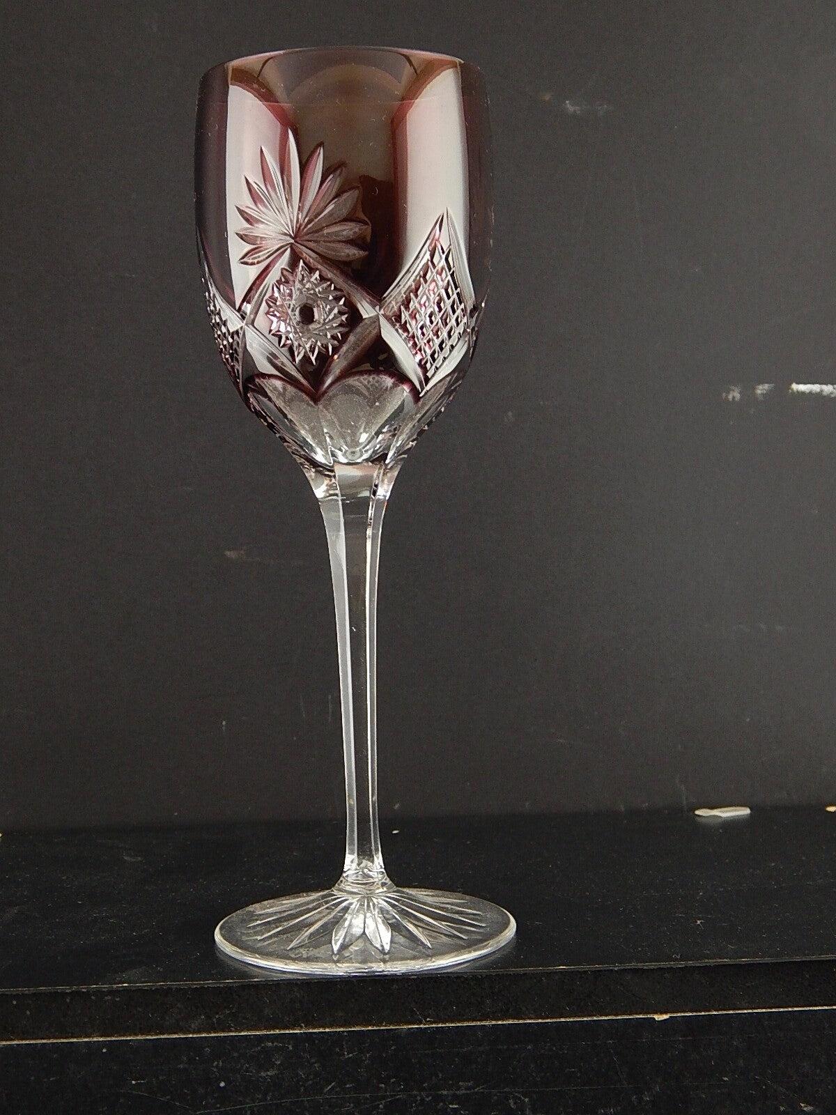 PREZIOSO VINTAGE BICCHIERE CALICE CRISTALLO GERMANIA MOLATO NACHTMANN