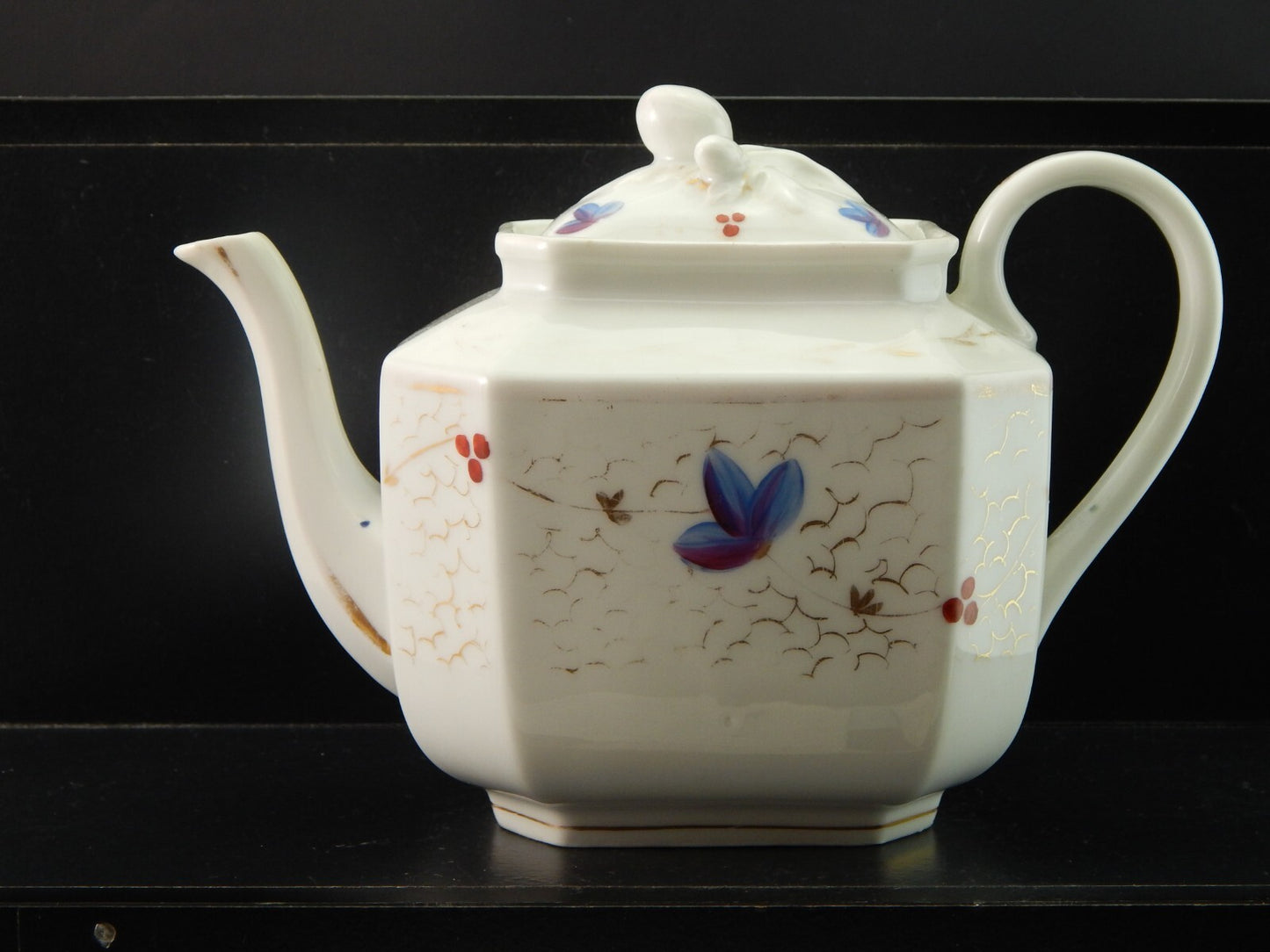 ANTICA PREZIOSA TEIERA IMPERO VECCHIO PARIGI PORCELLANA PRIMO 800