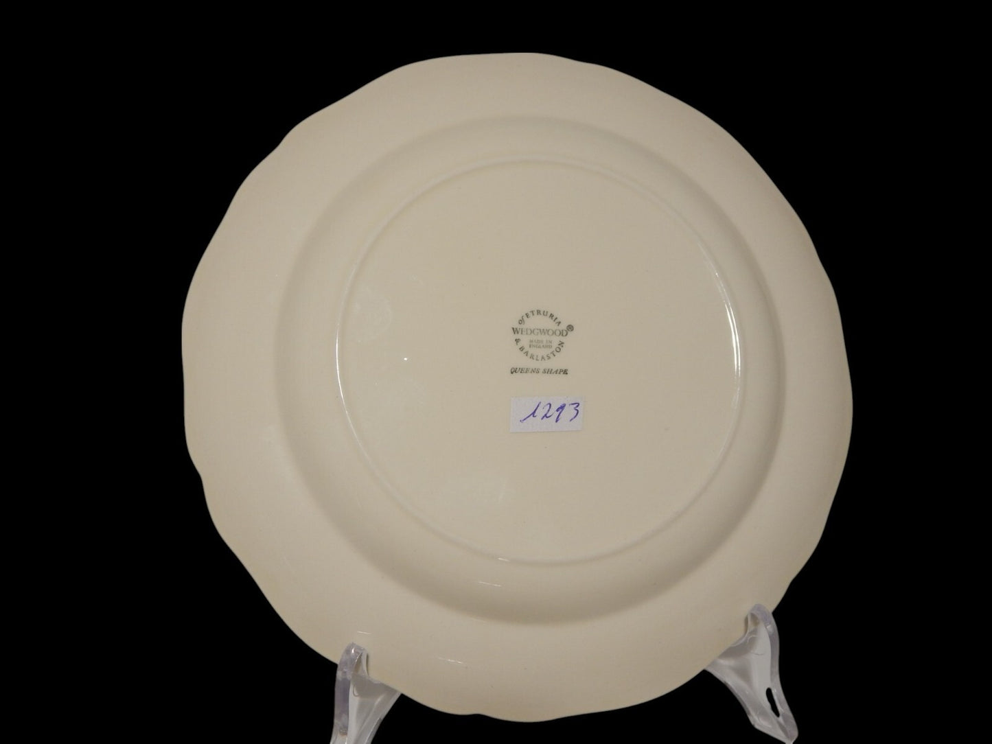 CERAMICA WEDGWOOD ETRURIA BARLASTON QUEENS SHAPE SERVIZIO 6 PIATTI DESSERT CM 21