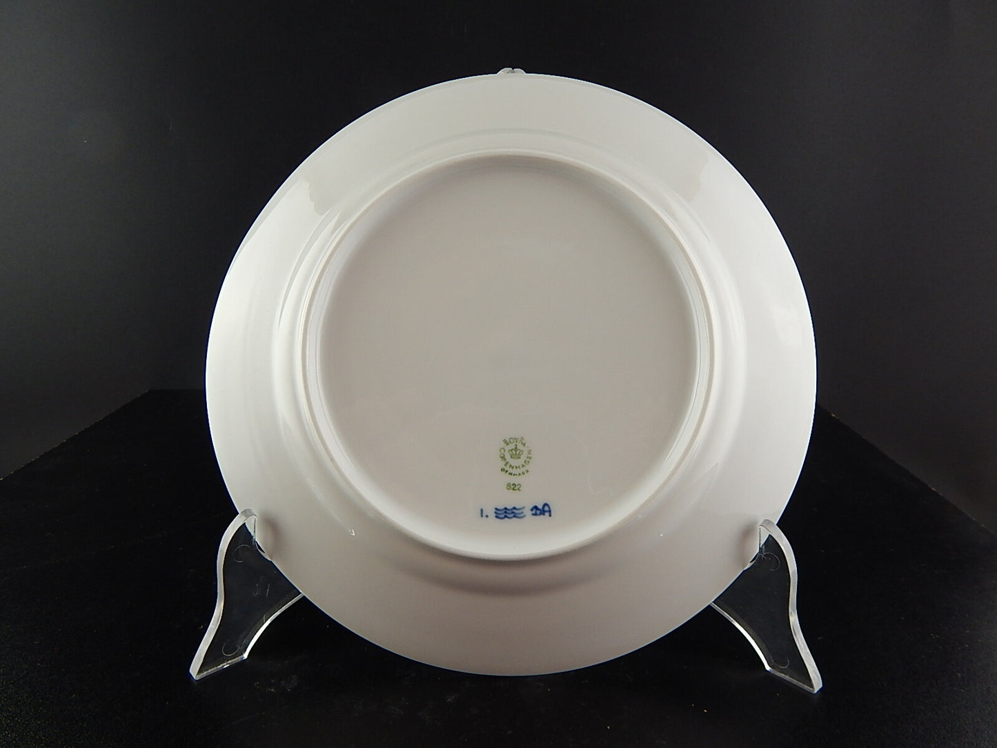 ROYAL COPENHAGEN PORCELLANA BLUE FLUTED HALF LACE PIATTO PIANO 622