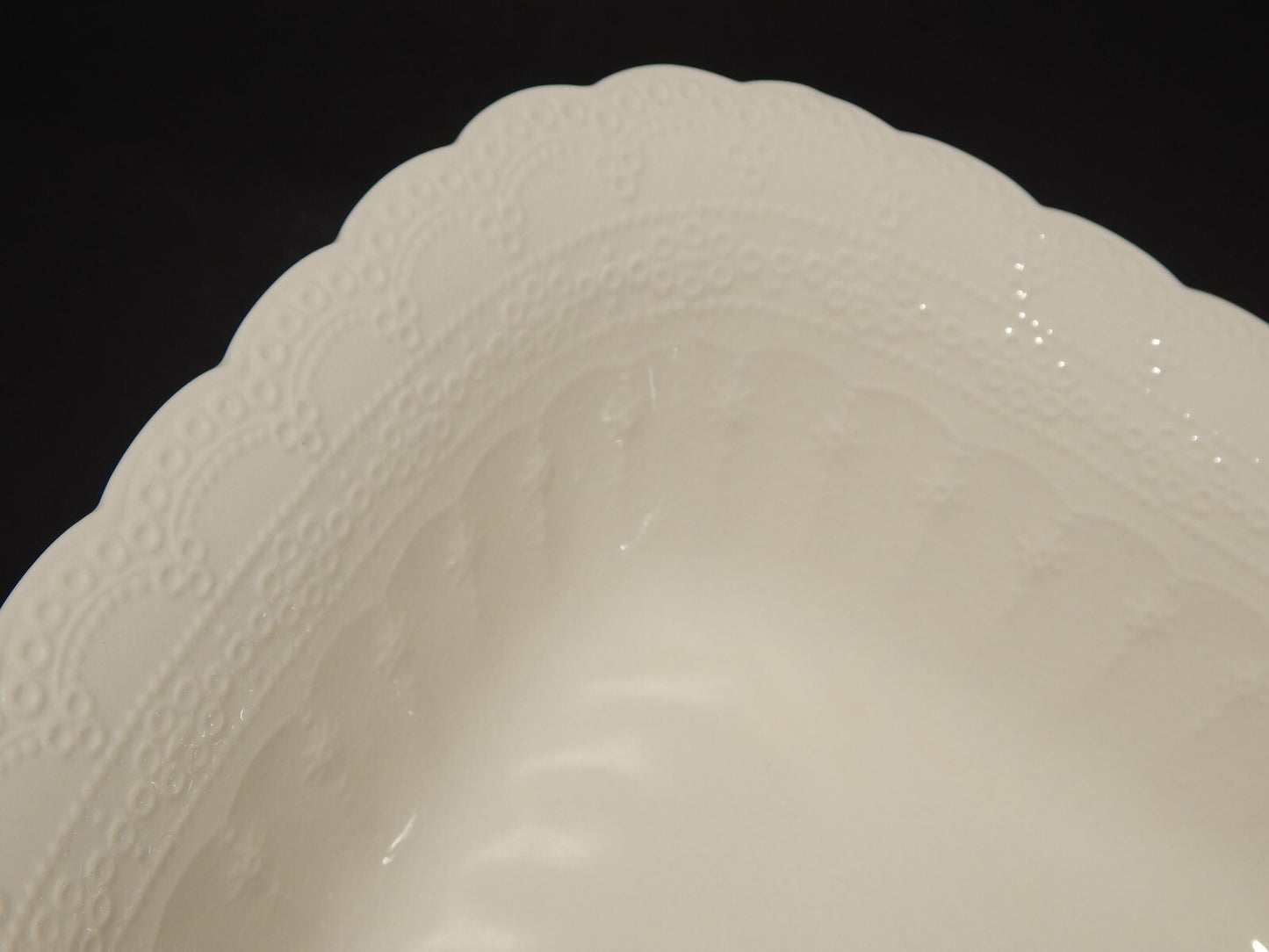 ANTICA CIOTOLA INSALATIERA INGLESE SEMI-PORCELLANA COPELAND SPODE'S JEWEL 1926