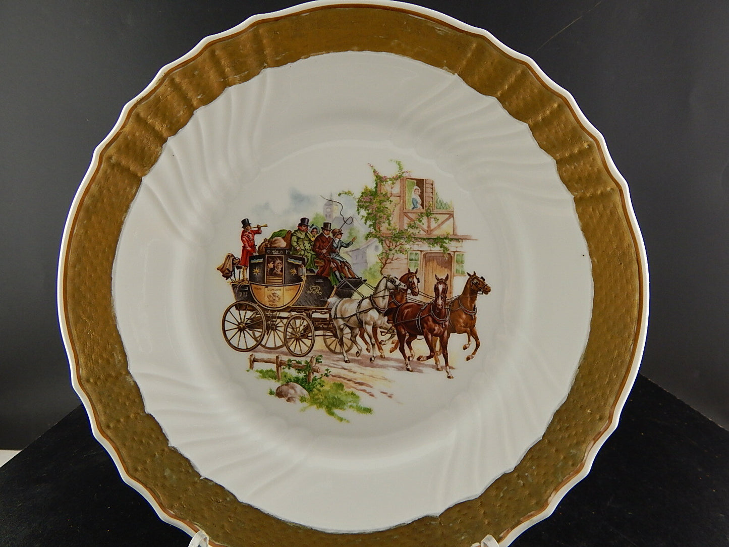 RICHARD GINORI PORCELLANA PIATTO VECCHIO GINORI COLLEZIONE CARROZZA CAVALLI ##