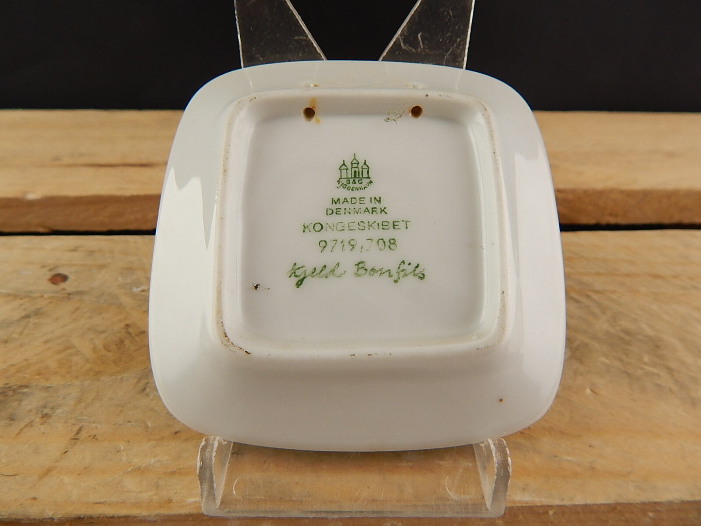 ROYAL COPENHAGEN BING&GRONDAHL PLAQUETTE PIATTINO PORCELLANA KONGESKIBET