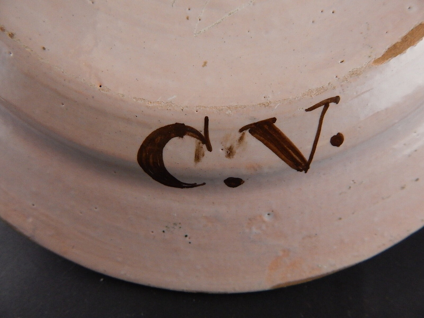 ANTICO 1800 PIATTO CENTROTAVOLA MAIOLICA CERAMICA DI MANISES SPAGNA