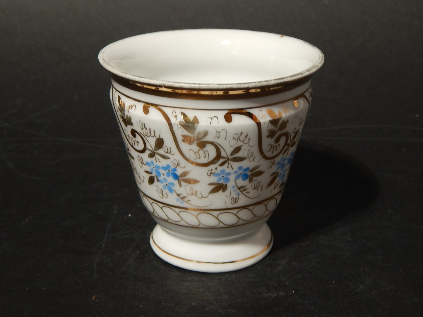 ANTICA TAZZA IMPERO PORCELLANA VECCHIO PARIGI DIPINTA PRIMO 800 ORO ZECCHINO