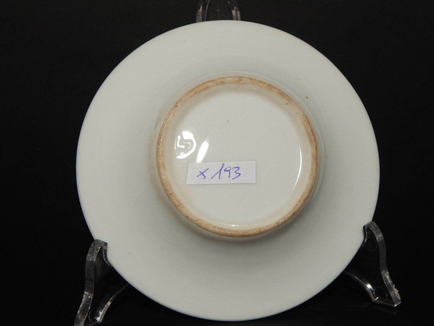 ANTICA PREZIOSA TAZZA PORCELLANA BIANCA E ORO IMPERO GINORI DOCCIA META' 800 #