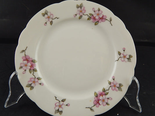 VINTAGE PIATTO DESSERT PORCELLANA SELTMANN WEIDEN BAVARIA FIORI DI PESCO