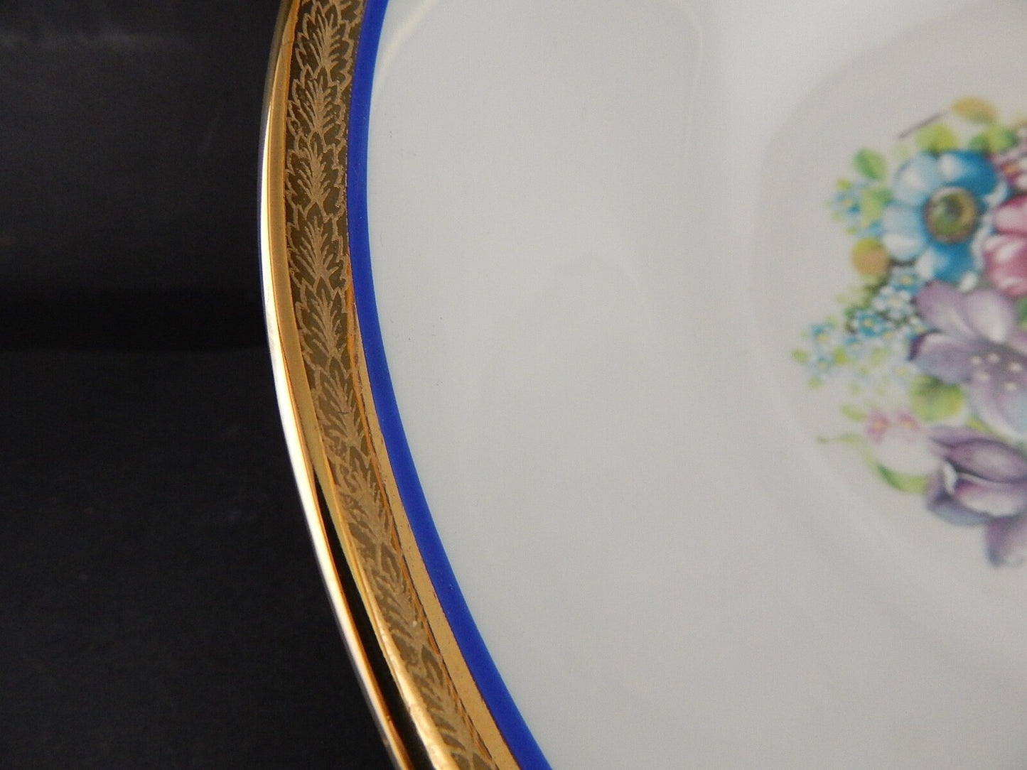 ANTICA INSALATIERA FRUTTIERA PORCELLANA HUTSCHENREUTHER BAVARIA DECORO LIMOGES