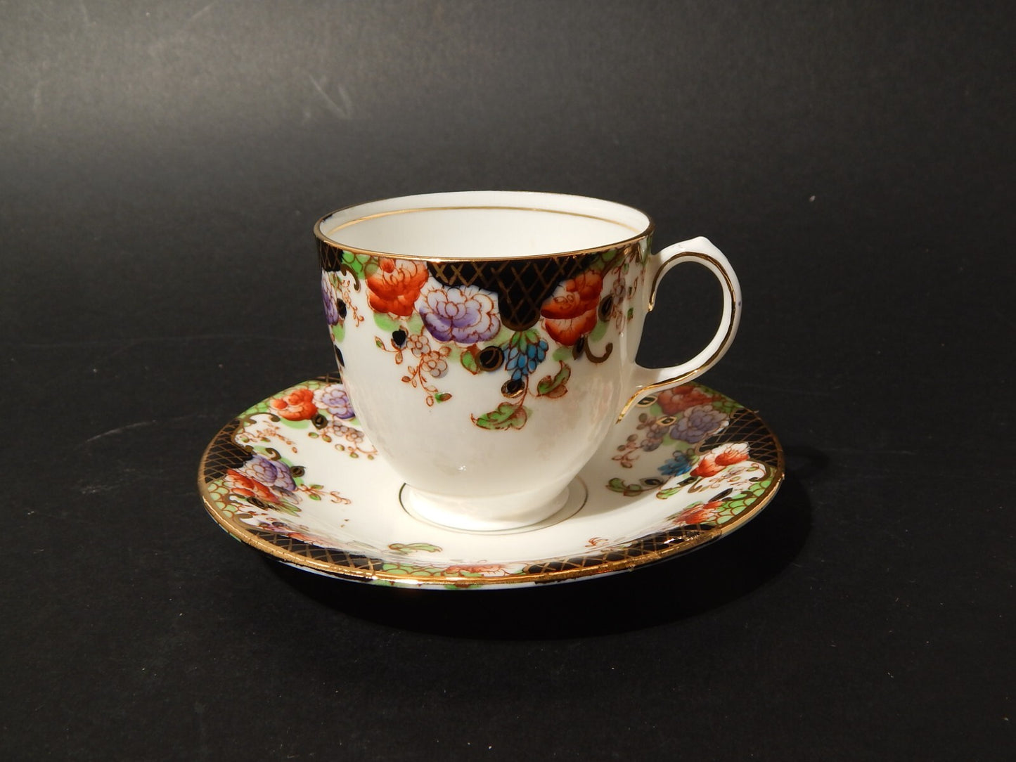 ANTICA TAZZA TE' PORCELLANA INGLESE DELPHINE CROWN CHINA JH MIDDLETON FINE 800