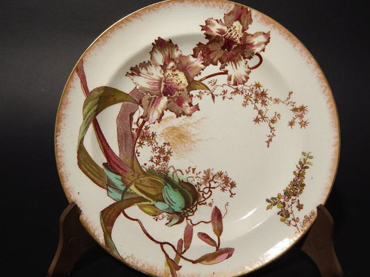 ANTICO ART NOUVEAU PIATTO CERAMICA ALEXANDRIA HOLLINSHEAD&KIRKHAM TUNSTALL X287