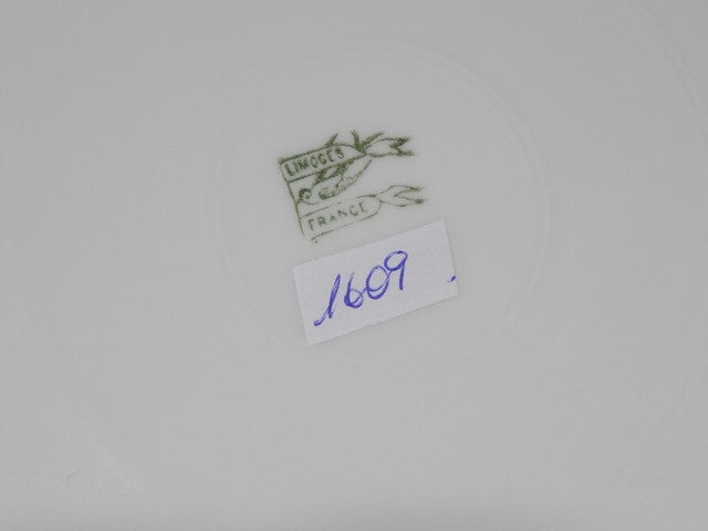 ANTICO SERVIZIO 6 PIATTI PORCELLANA LIBERTY GHIRLANDE LIMOGES MARTIN FRERES