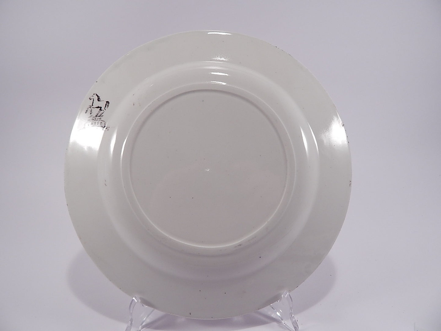 ANTICO PIATTO CERAMICA MUSSO VEDOVA BESIO MONDOVI' META'800 OLD FAIENCE PLATE