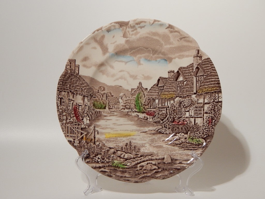 ANTICO SERVIZIO 12 PIATTI SEMI PORCELLANA JOHNSON BROS OLDE ENGLISH COUNTRYSIDE