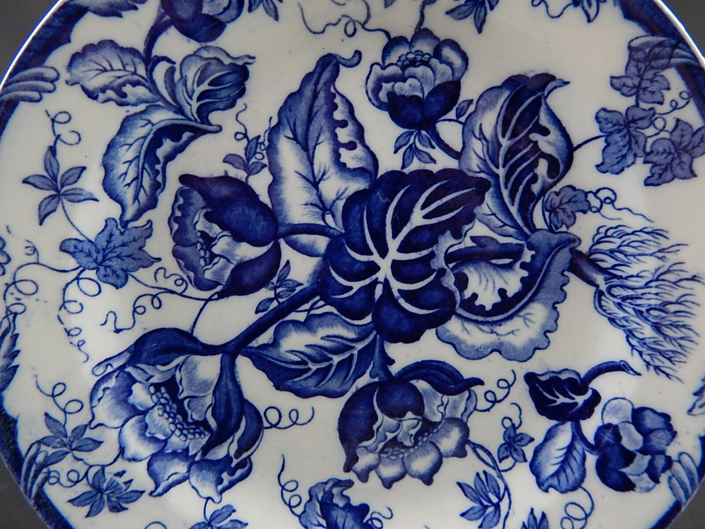 ANTICO PIATTO NINFEE CERAMICA RICHARD MILANO FINE 800 FLOW BLUE WATER NYMPH 8743