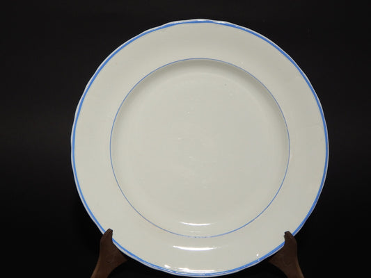ANTICO SERVIZIO 6 PIATTI CERAMICA BIANCA PROFILO BLU RICHARD MILANO PRIMO 900